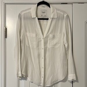 Abercrombie White Button Up Shirt